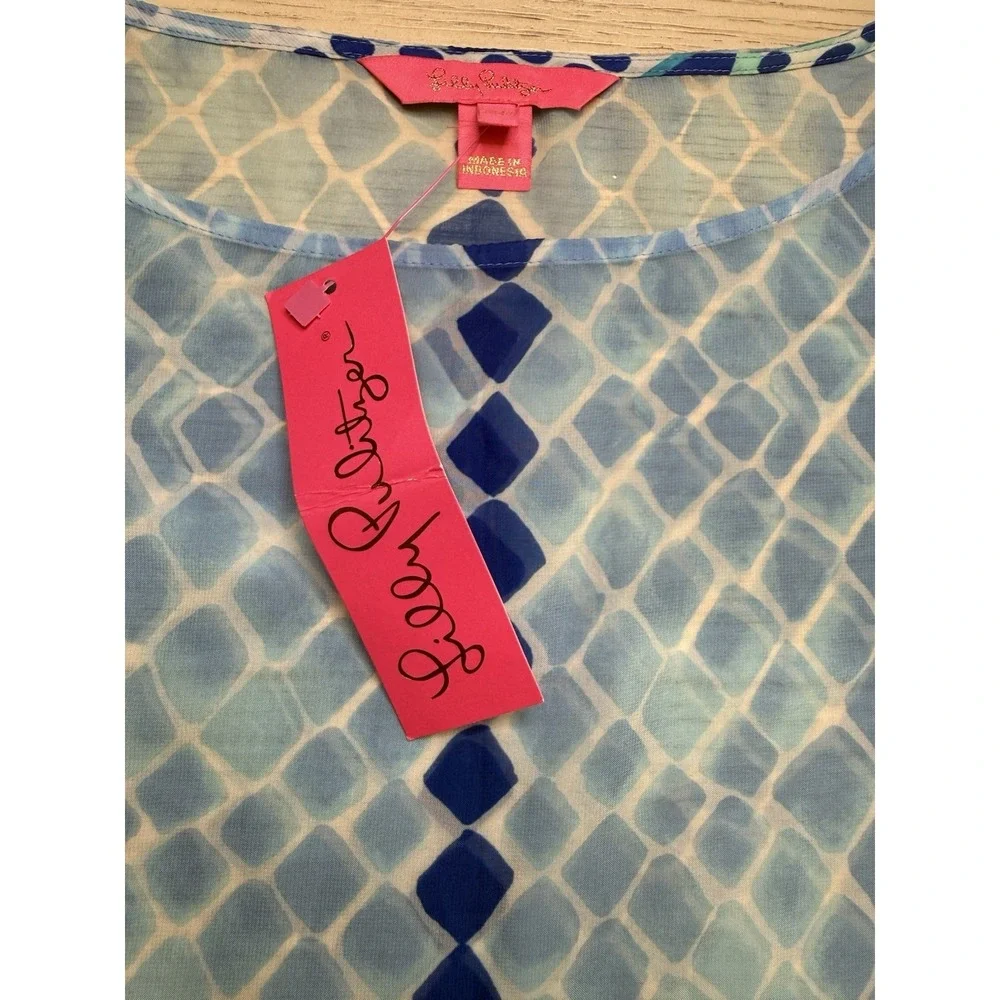 Lilly Pulitzer NWT Alvaro Caftan Swim‎ Cover-up Hidden Treasure MSRP $148 XXS/XS